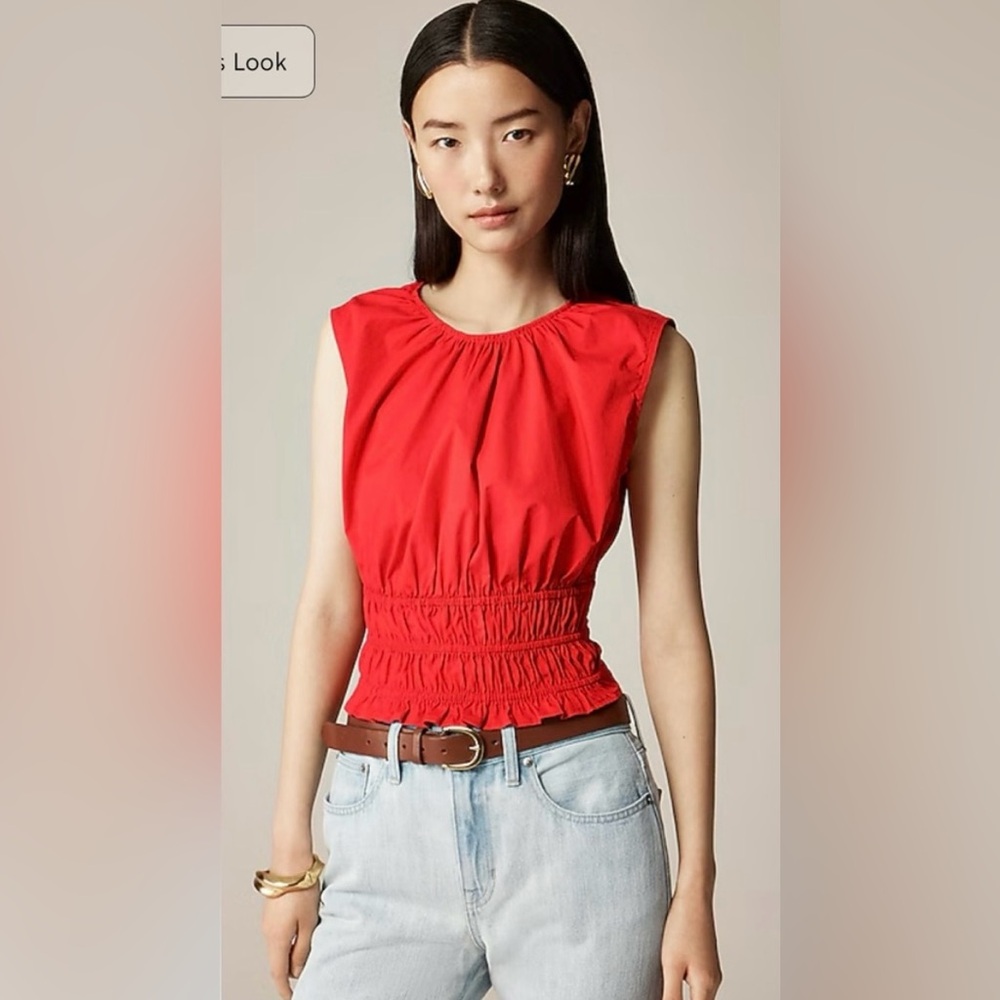 J.Crew Hyacinth top in cotton poplin